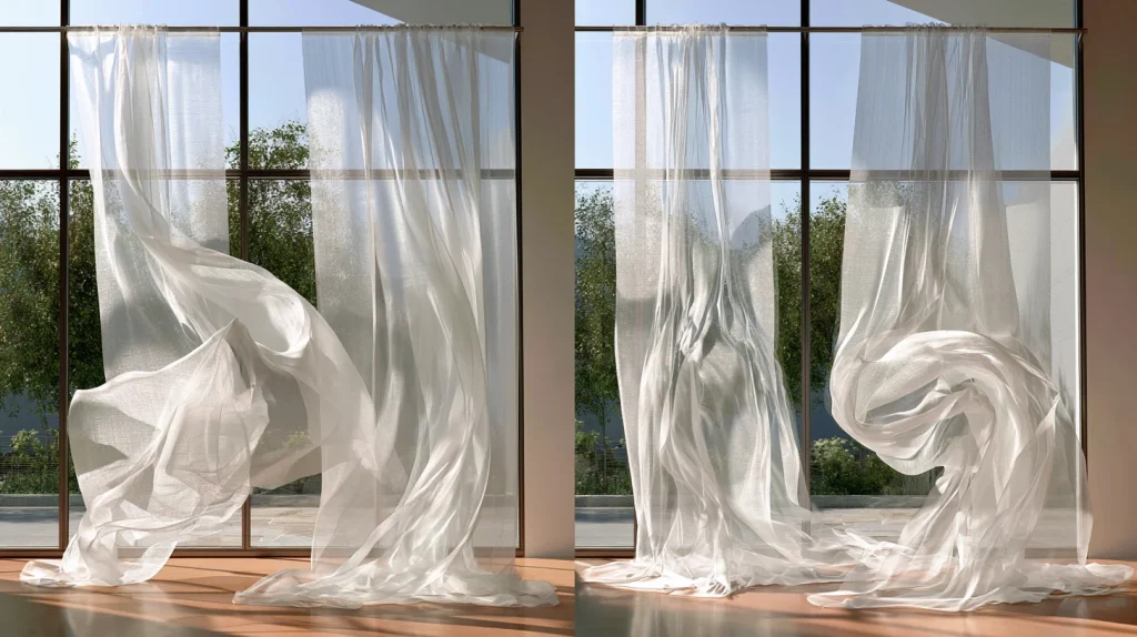 9 Famous Kitchen Curtain Ideas 7 Sheer White Window Panels