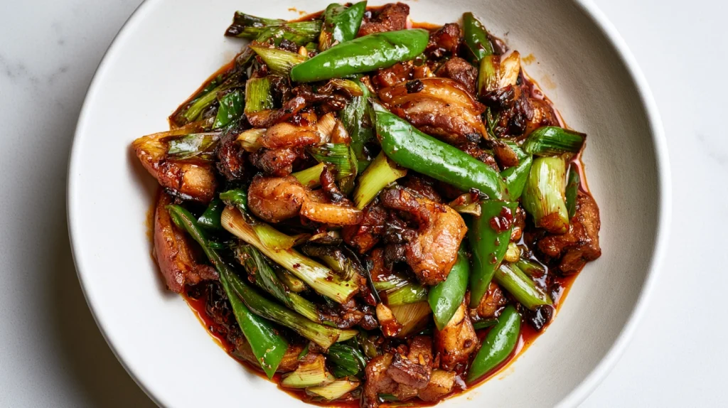Sichuan Twice-Cooked Pork Belly Recipe - Easy Family Dinner 11 Sichuan Twice-Cooked Pork Belly