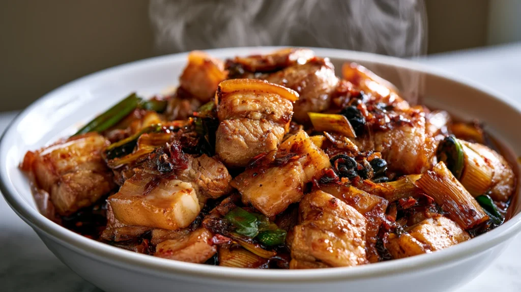Sichuan Twice-Cooked Pork Belly Recipe - Easy Family Dinner 10 Sichuan Twice-Cooked Pork Belly