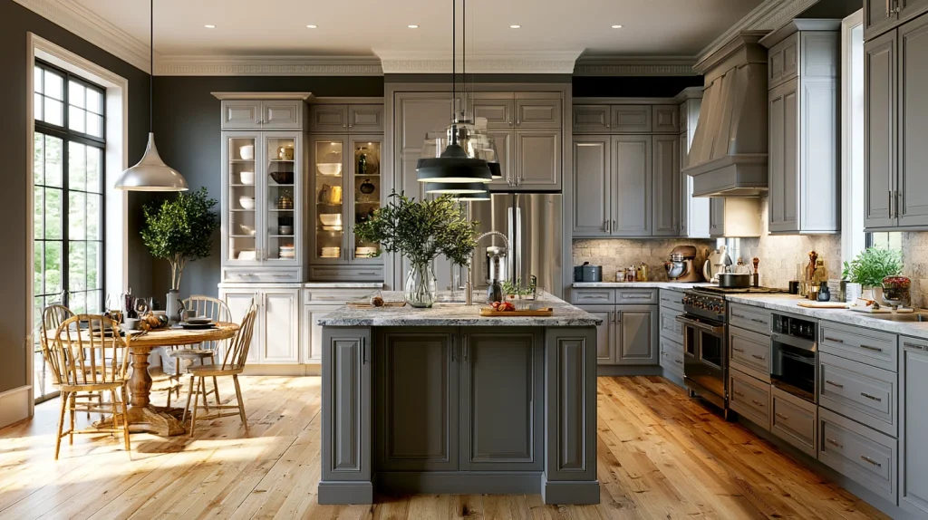 9 Famous Kitchen Cabinet Color Ideas 8 Soft Gray Cabinets