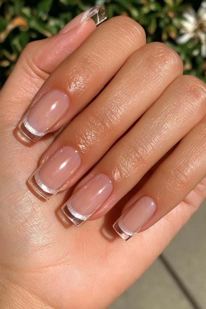 13 90s French Tip Nails Ideas 4 Square French Tip Nails