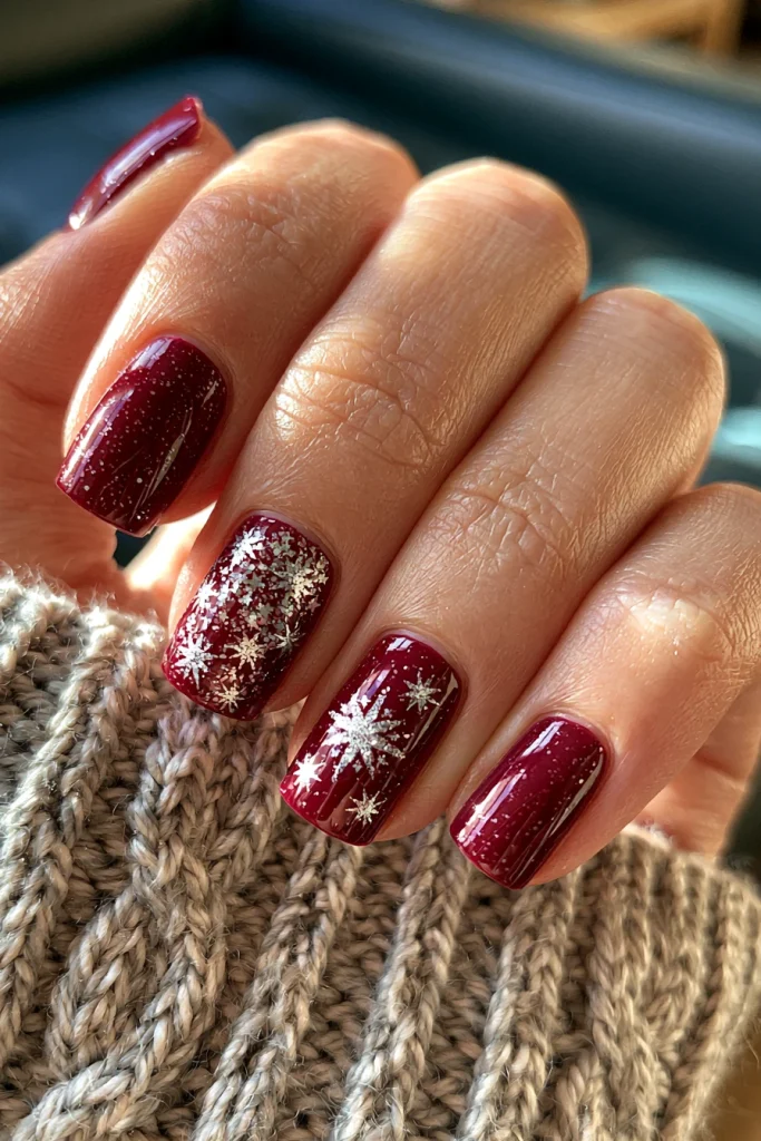 8 Modern Red White and Blue Nails Ideas 3 Star Accent Nails
