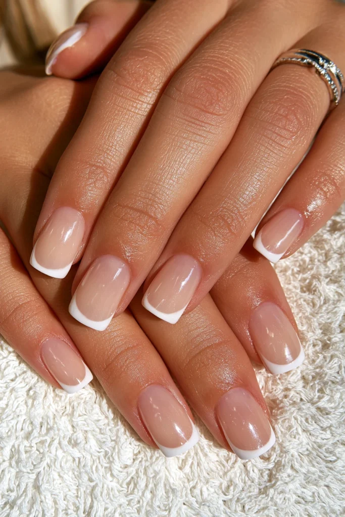 13 90s French Tip Nails Ideas 3 Thick French Tip Nails