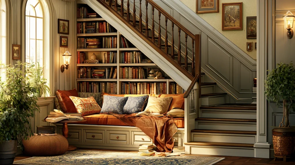 8 Special Stairs in Living Room Ideas 4 Under Stair Reading Nook
