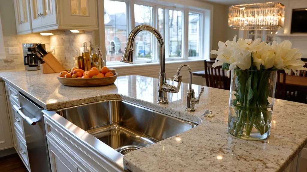 6 Best Kitchen Sink Ideas 3 Undermount Sink with Quartz Countertops