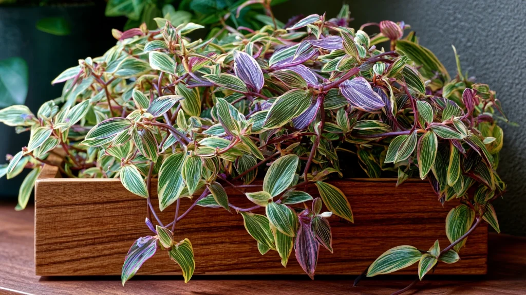 11 Exclusive Pink Plants Indoor Ideas 8 Variegated Tradescantia Display