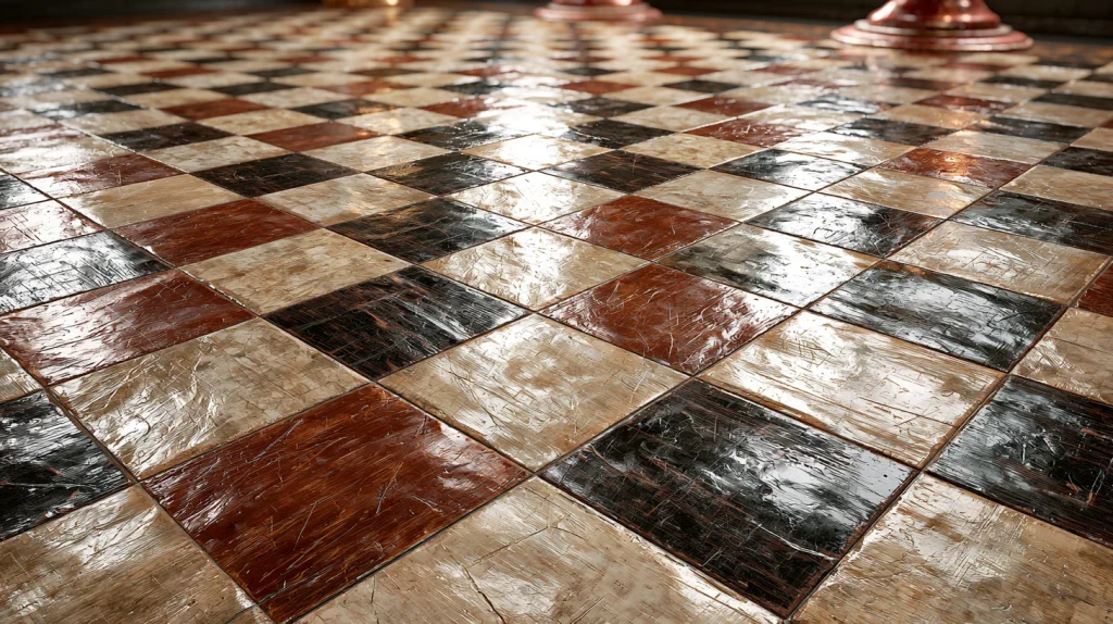 10 Exclusive Kitchen Flooring Ideas 5 Vintage Checkerboard Flooring