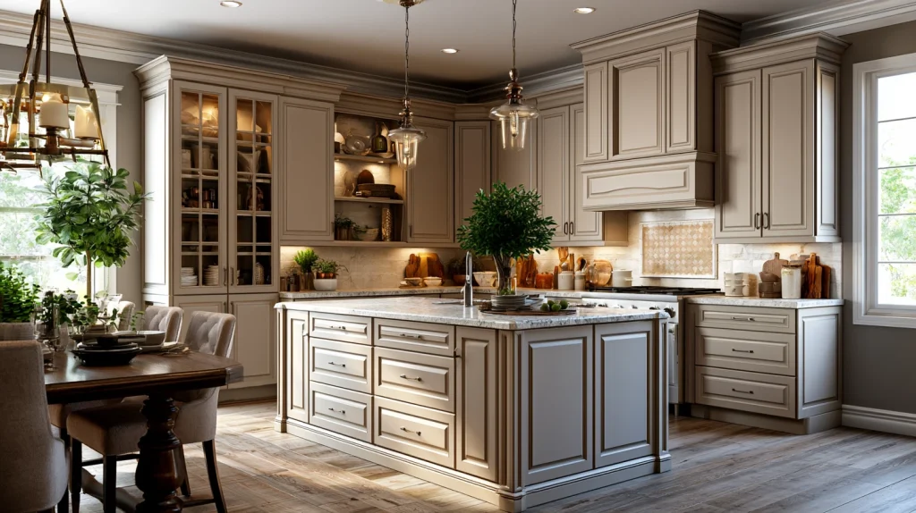 9 Famous Kitchen Cabinet Color Ideas 6 Warm Greige Cabinets