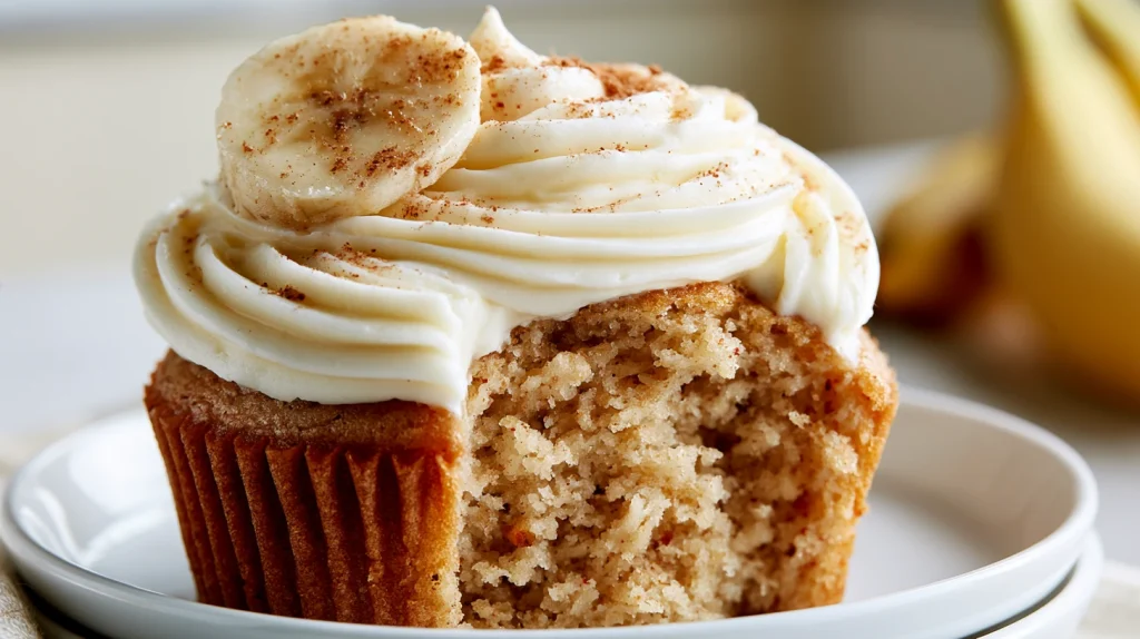 Banana Cupcakes Recipe - Soft, Moist & Easy to Make 2 Banana Cupcakes