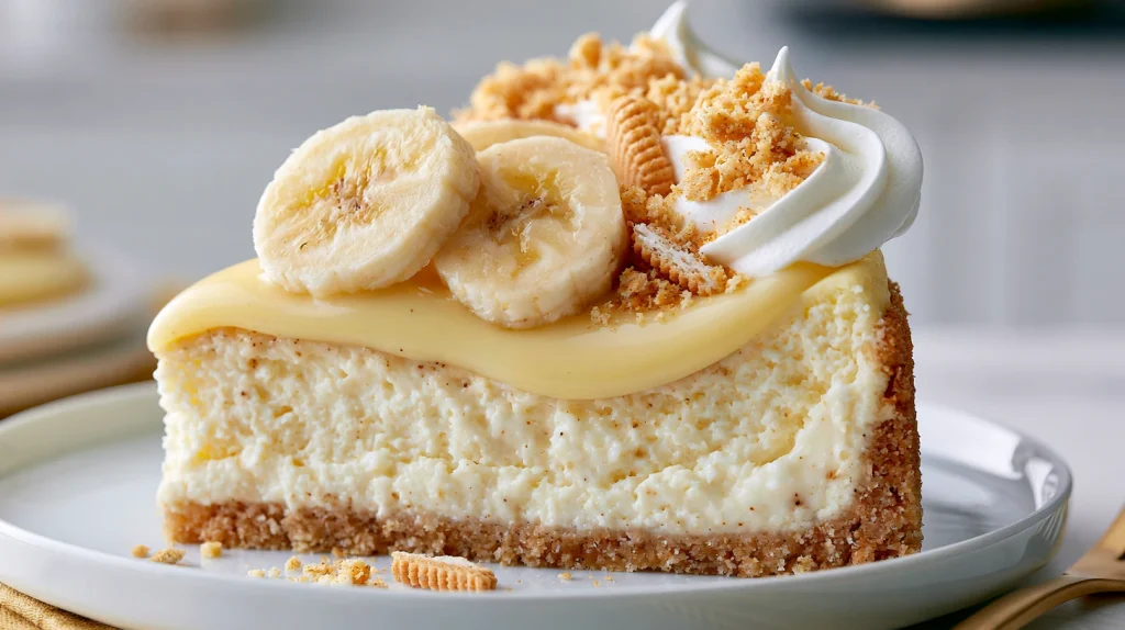 Banana Pudding Cheesecake - Easy Hearty Dessert Recipe 9 Banana Pudding Cheesecake