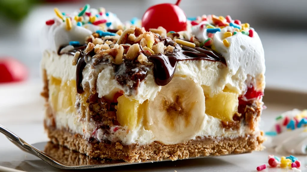 Banana Split Dessert Recipe - Easy No Bake Layered Treat 12 Banana Split Dessert