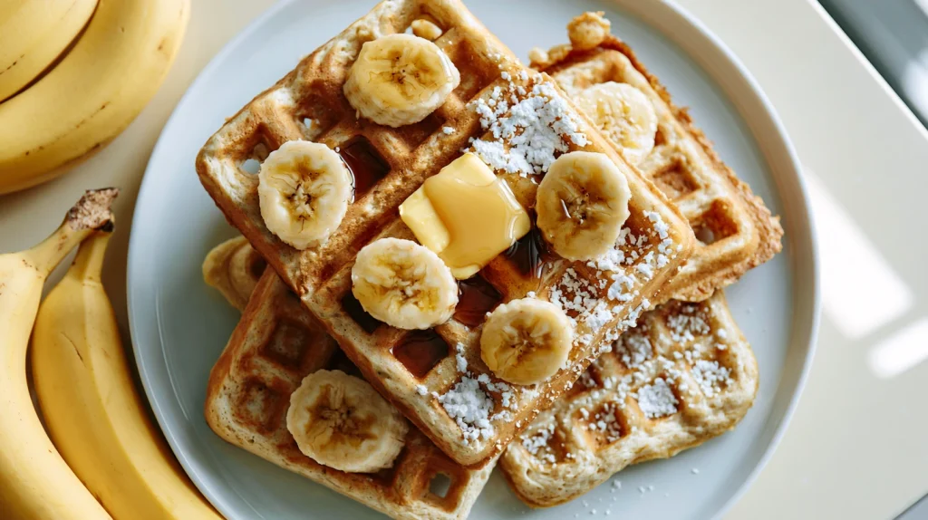 Banana Waffles Recipe - Easy Healthy Breakfast Waffles 10 Banana Waffles