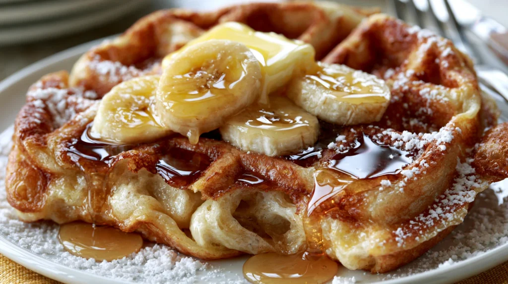Banana Waffles Recipe - Easy Healthy Breakfast Waffles 2 Banana Waffles