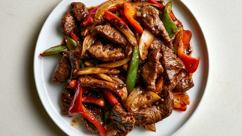 Beef in Black Bean Sauce Recipe - Easy Weeknight Dinner 11 Beef in Black Bean Sauce