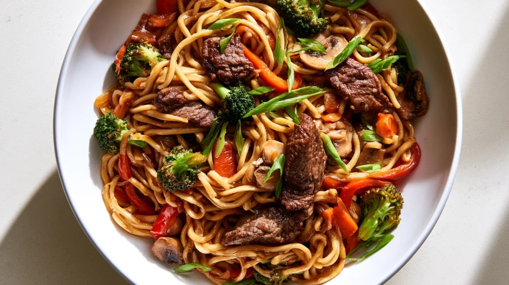 Beef Lo Mein Recipe - Easy Homemade Chinese Beef Lo Mein 9 Beef Lo Mein