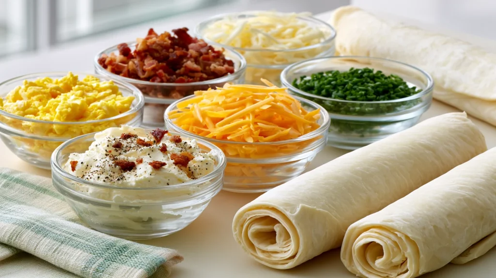 Breakfast Pinwheels Recipe - Easy Make Ahead Breakfast Rolls 3 breakfast pinwheels 2