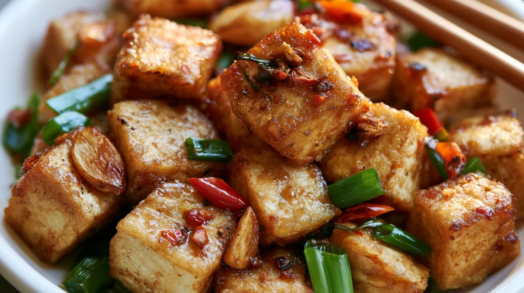 Crispy Salt and Pepper Tofu Recipe - Easy & Crispy Appetizer 2 Crispy Salt and Pepper Tofu