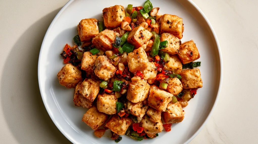 Crispy Salt and Pepper Tofu Recipe - Easy & Crispy Appetizer 11 Crispy Salt and Pepper Tofu