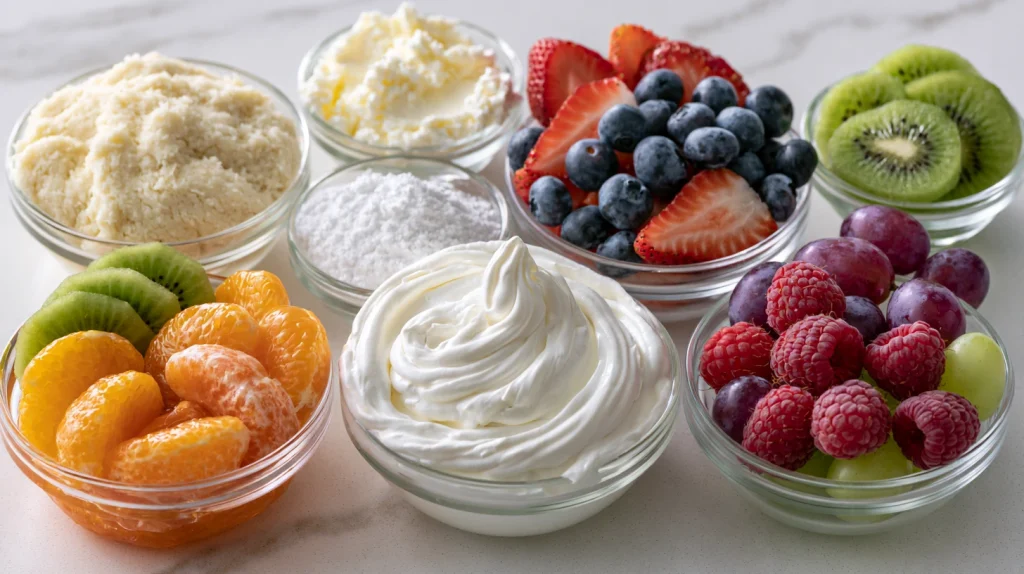 Fruit Pizza Recipe - Easy Fresh Fruit Summer Family Dessert 3 Fruit Pizza