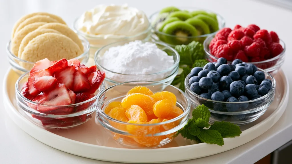 Fruit Pizza Cookies Recipe - Soft Sugar Cookie Dessert 2 Fruit Pizza Cookies