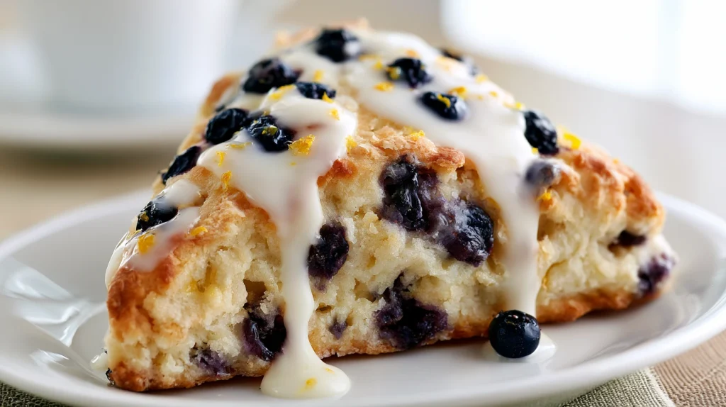 Lemon Blueberry Scones Recipe - Soft, Flaky & Easy Homemade 9 Lemon Blueberry Scones