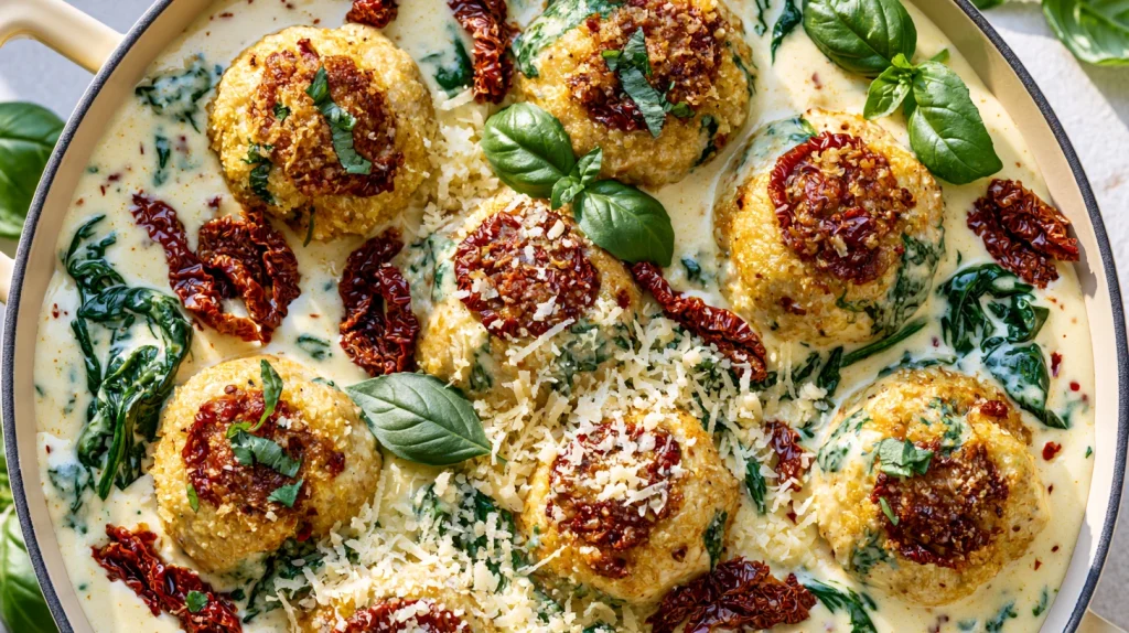 Marry Me Chicken Meatballs Recipe - Creamy & Easy 12 Marry Me Chicken Meatballs