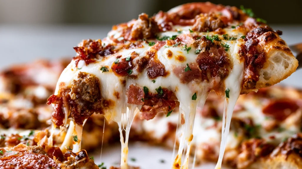 Meat Lovers Pizza Recipe - Easy Flavorful Homemade Pizza 2 Meat Lovers Pizza