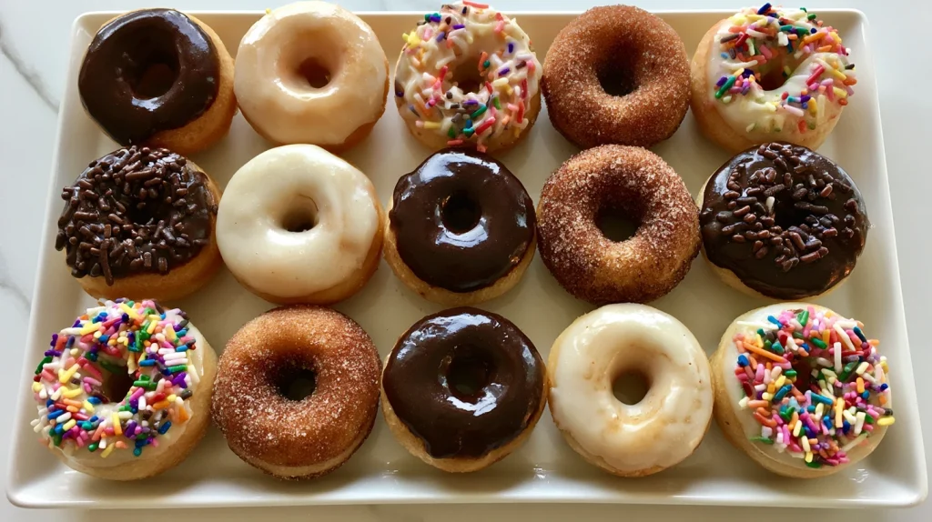 Mini Donut Recipe - Easy Homemade Soft and Fluffy Donuts 8 Mini Donut