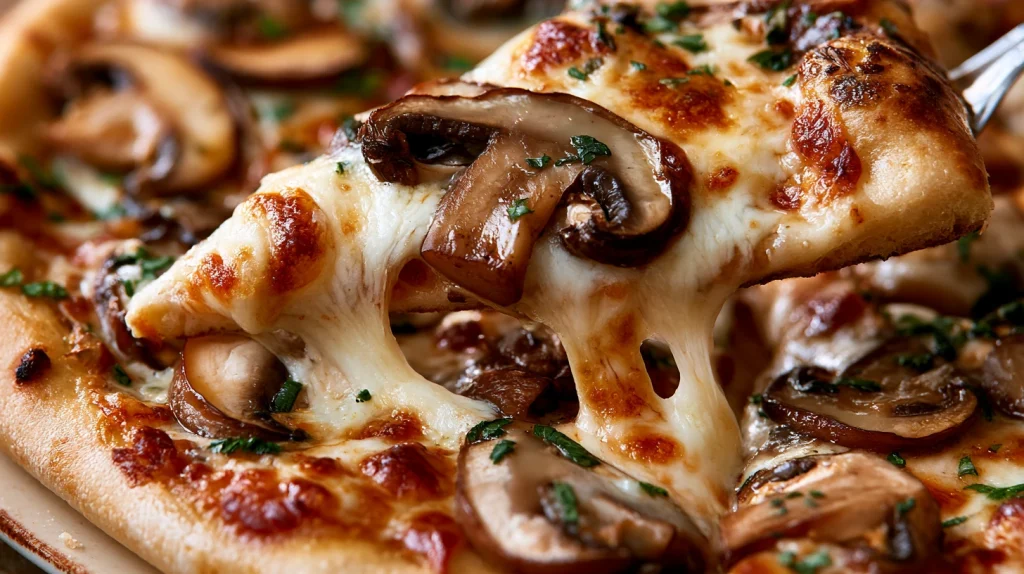 Mushroom Pizza Recipe - Best Homemade Mushroom Pizza 8 Mushroom Pizza