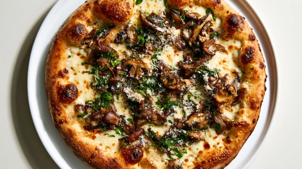 Mushroom Pizza Recipe - Best Homemade Mushroom Pizza 7 Mushroom Pizza
