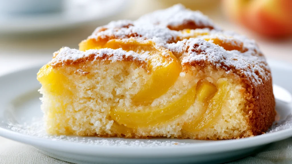 Peach Cake Recipe - Soft, Moist & Easy Homemade Cake 2 Peach Cake