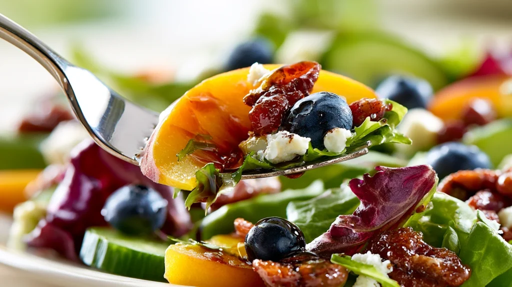 Peach Salad Recipe - Fresh, Easy & Healthy Summer Salad 2 Peach Salad