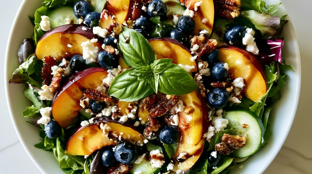 Peach Salad Recipe - Fresh, Easy & Healthy Summer Salad 7 Peach Salad