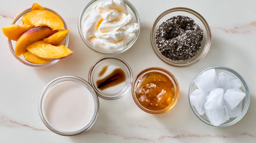 Peach Smoothie Recipe - Creamy Healthy Fruit Smoothie 2 Peach Smoothie