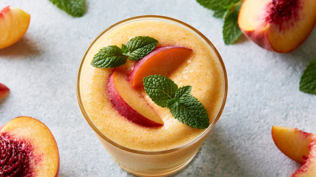 Peach Smoothie Recipe - Creamy Healthy Fruit Smoothie 9 Peach Smoothie