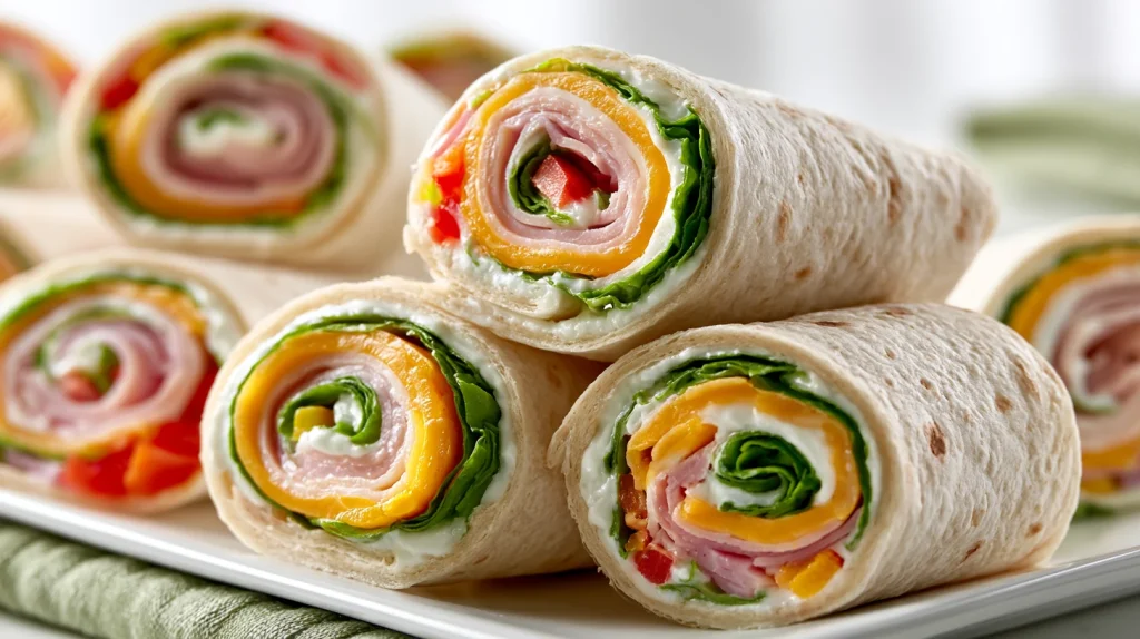 Pinwheel Sandwiches Recipe - Easy Party and Lunch Pinwheels 2 pinwheel sandwiches 3