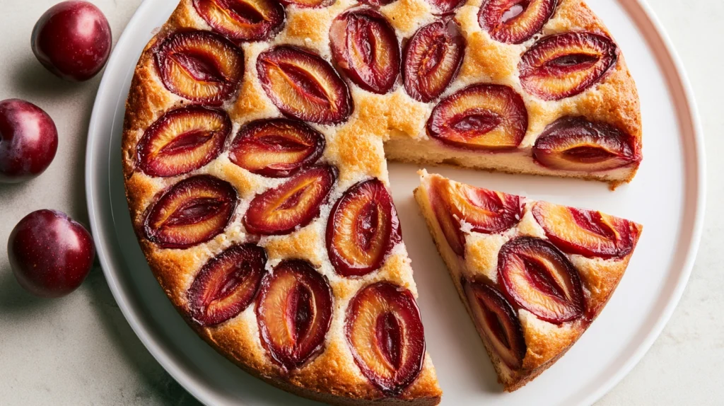 Plum Cake Recipe - Easy Homemade Fresh Plum Cake 10 Plum Cake