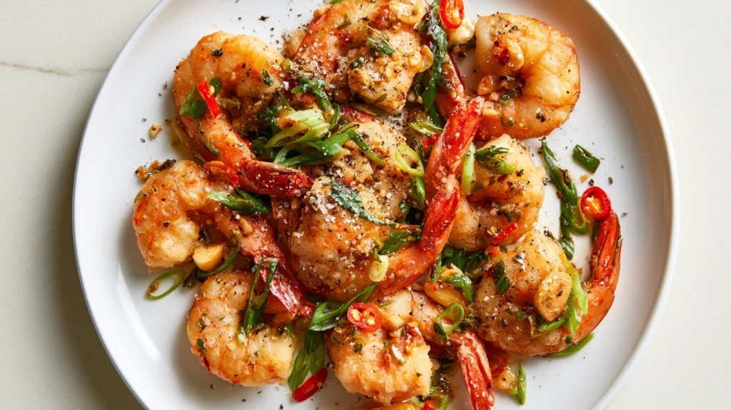 Salt and Pepper Shrimp Recipe - Easy & Crispy Dinner Meal 10 Salt and Pepper Shrimp