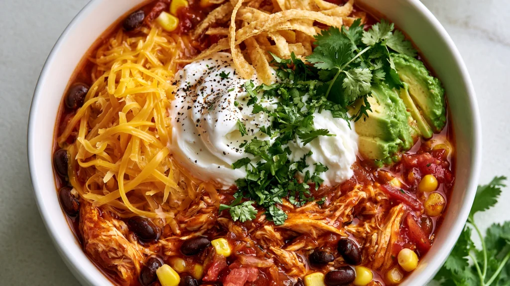 Slow Cooker Chicken Enchilada Soup - Easy & Creamy Recipe 12 Slow Cooker Chicken Enchilada Soup