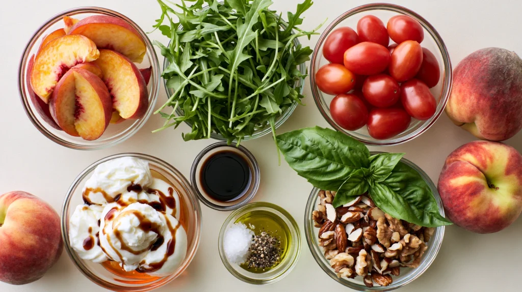 Special Peach Burrata Salad - Fresh Summer Recipe 3 Special Peach Burrata Salad