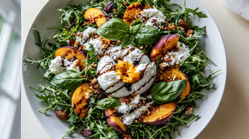 Special Peach Burrata Salad - Fresh Summer Recipe 10 Special Peach Burrata Salad