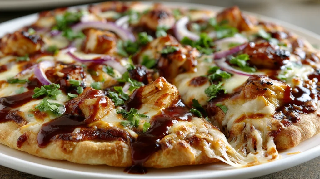 Spicy BBQ Chicken Pizza Recipe - Easy Homemade Italian Pizza 9 Spicy BBQ Chicken Pizza