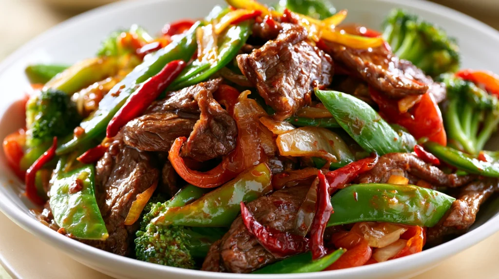 Spicy Beef Stir Fry Recipe - Quicky & Easy Asian Beef Meal 2 Spicy Beef Stir Fry