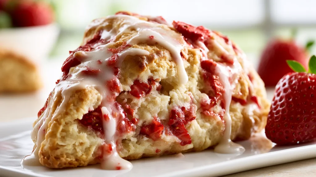 Best Strawberry Scones Recipe - Soft, Flaky, Buttery Scones 9 Strawberry Scones