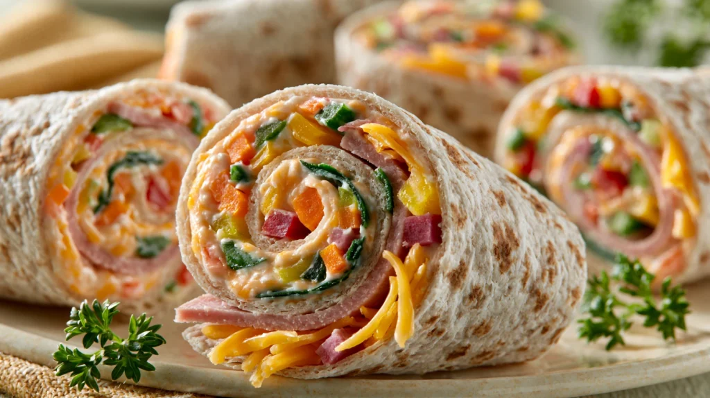 Tortilla Pinwheels - Easy & Cheesy Party Appetizer Recipe 2 Tortilla Pinwheels