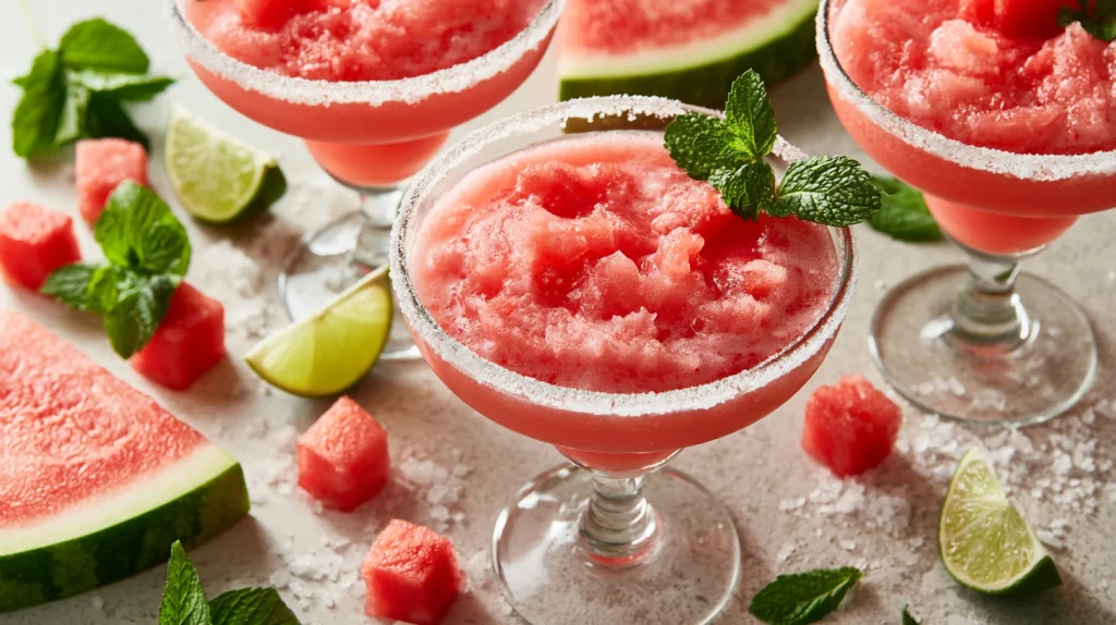 Watermelon Margarita - Easy Fresh Summer Cocktail 7 Watermelon Margarita