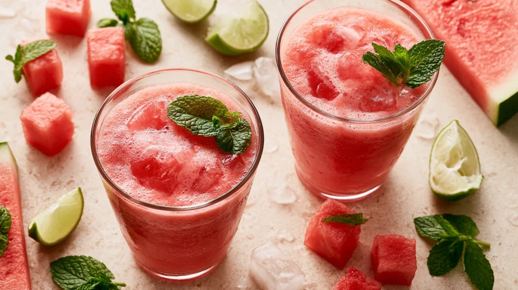 Watermelon Smoothie - Easy, Creamy & Refreshing Recipe 9 Watermelon Smoothie