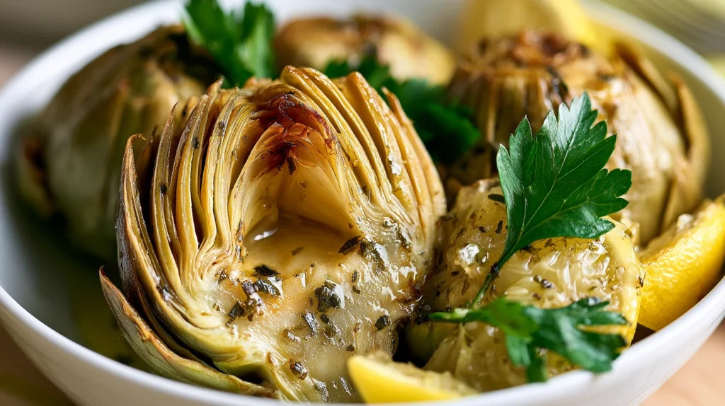 Healthy Crockpot Artichokes - Easy Slow Cooker Recipe 2 Healthy Crockpot Artichokes