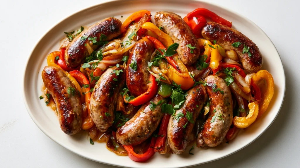 Sausage and Peppers - Easy Baked Italian Dinner Recipe 8 Sausage and Peppers