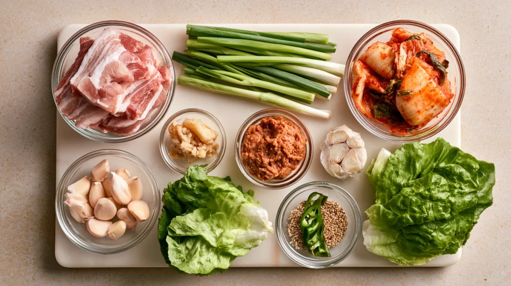 Bossam Korean Pork Belly Recipe - Easy Weeknight Dinner 2 Bossam Korean Pork Belly